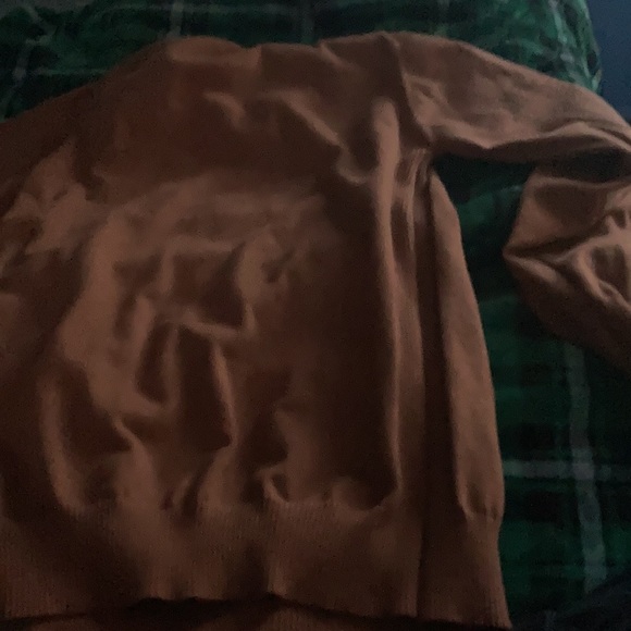 Brown long sleeve sweater 100% polyester from SHEIN discounted nice texture abcd - Picture 2 of 2